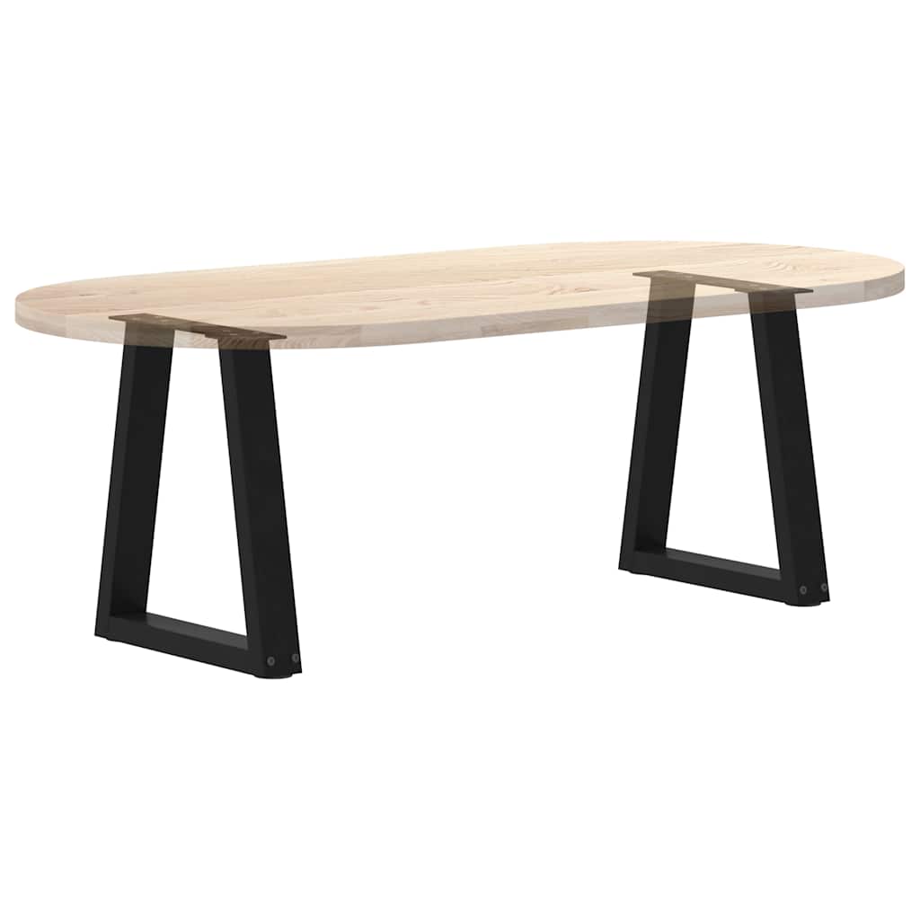 Pieds de table basse en forme de V 2 pièces Noir 28 x (42-43,3) cm Acier - XIOS