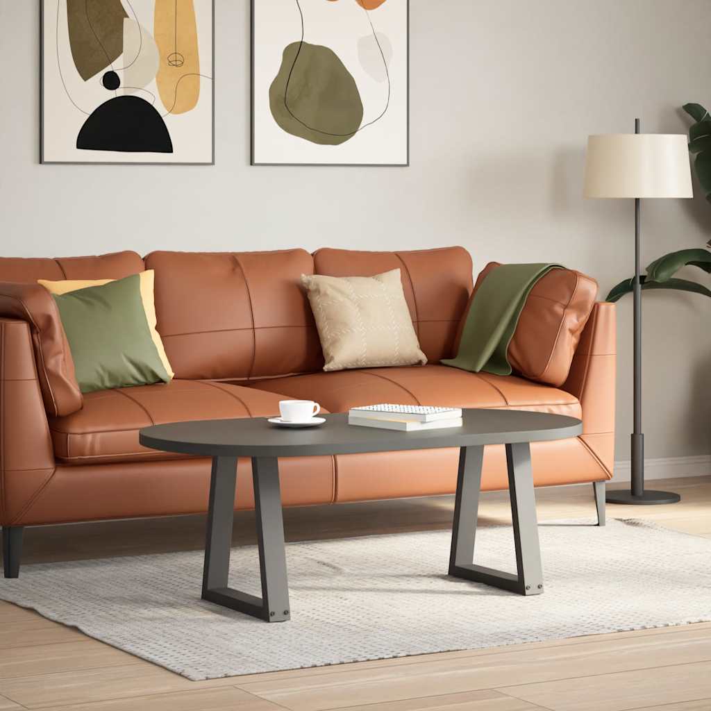 Pieds de table basse en forme de V 2 pièces Anthracite 28 x (42-43,3) cm Acier - XIOS