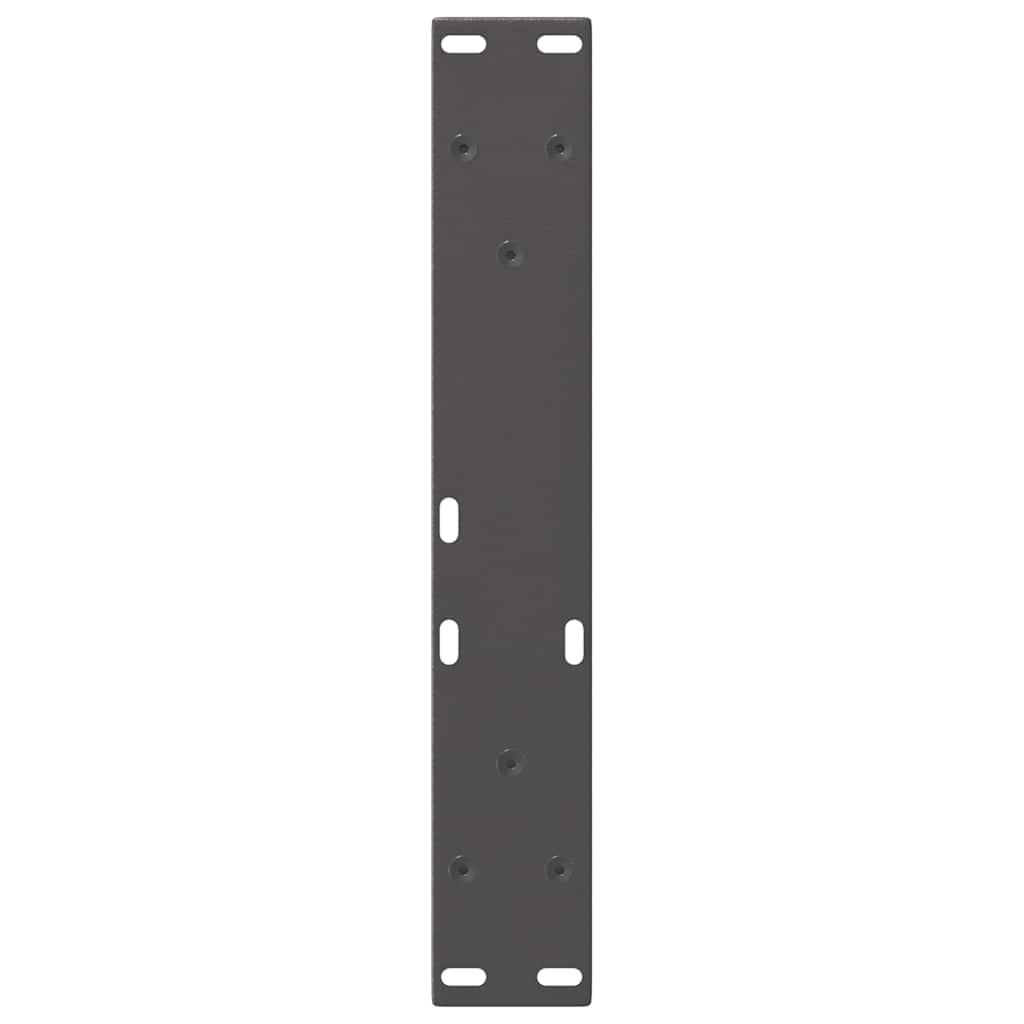 Pieds de table basse en forme de V 2 pièces Anthracite 28 x (42-43,3) cm Acier - XIOS
