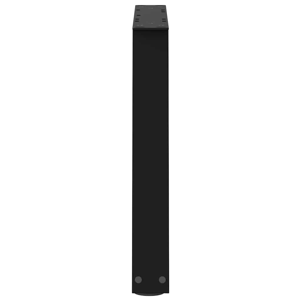 Pieds de table basse en forme de V, 2 pièces, noir, 50 x (42-43,3) cm, acier - XIOS