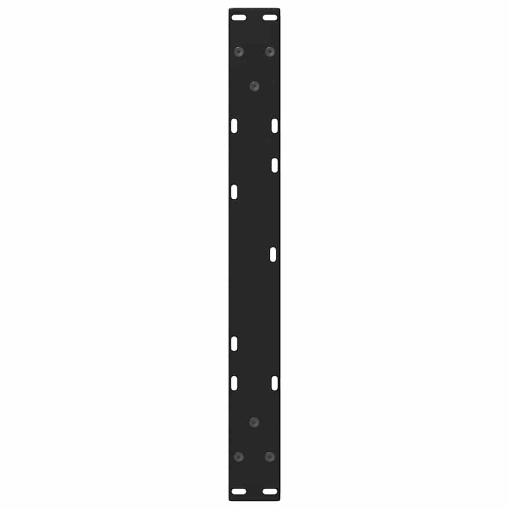 Pieds de table basse en forme de V, 2 pièces, noir, 50 x (42-43,3) cm, acier - XIOS