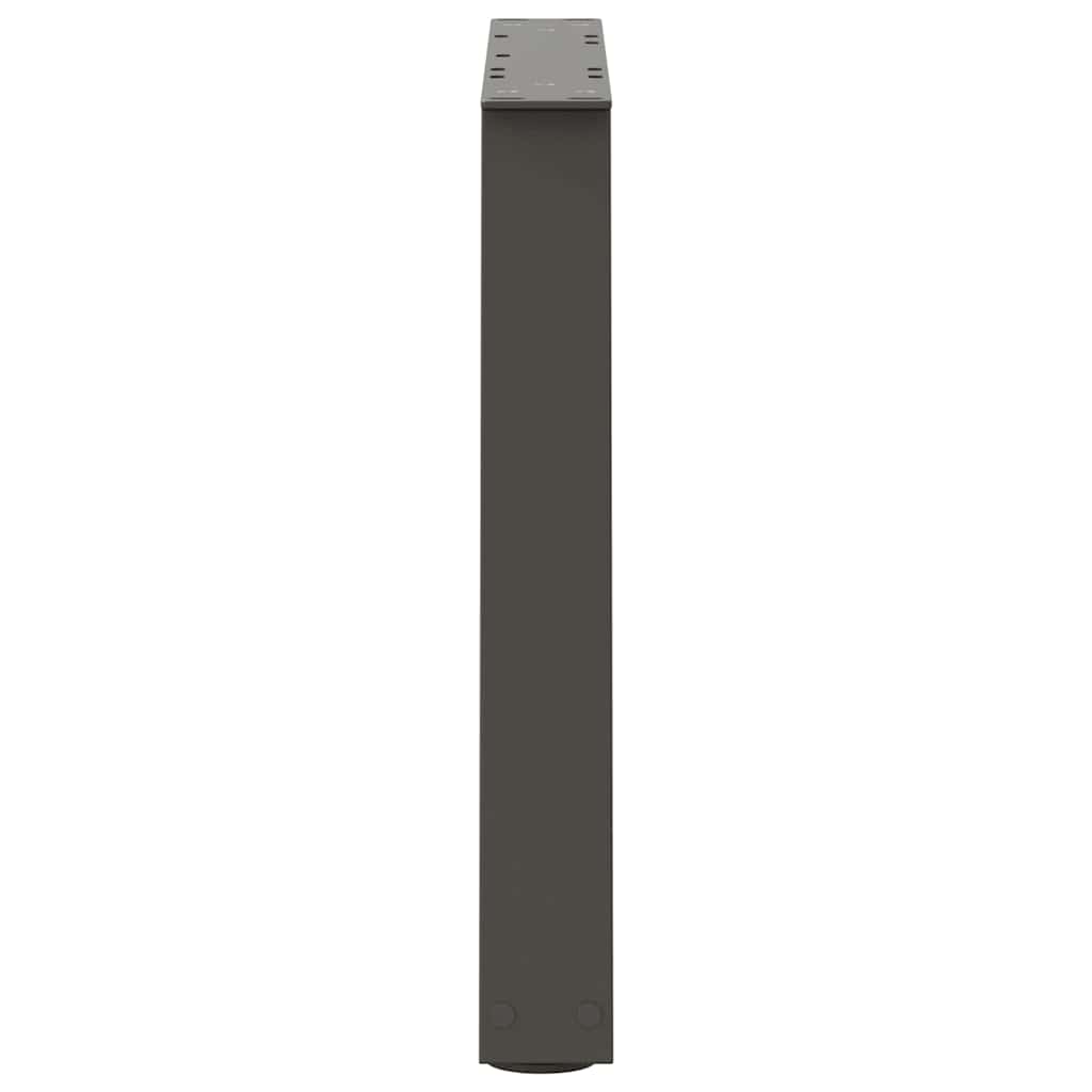 Pieds de table basse en forme de V, 2 pièces, anthracite, 50 x (42-43,3) cm, acier - XIOS