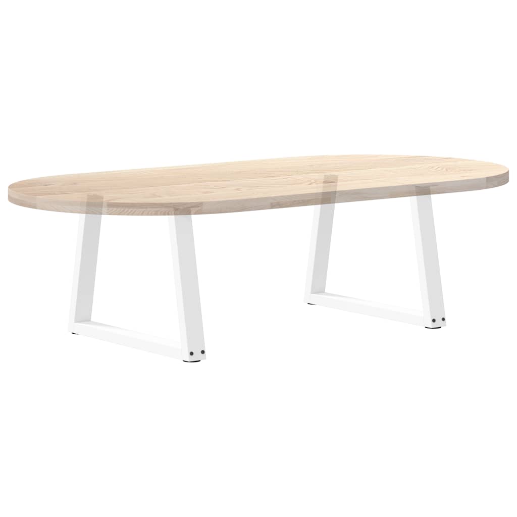 Pieds de table basse en forme de V, 2 pièces, blanc, 60 x (42-43,3) cm, acier - XIOS