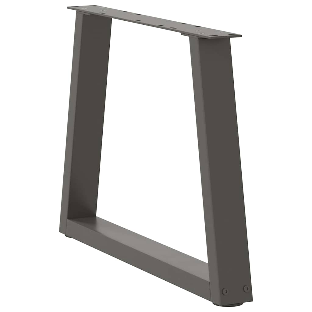 Pieds de table basse en forme de V, 2 pièces, anthracite, 60 x (42-43,3) cm, acier - XIOS