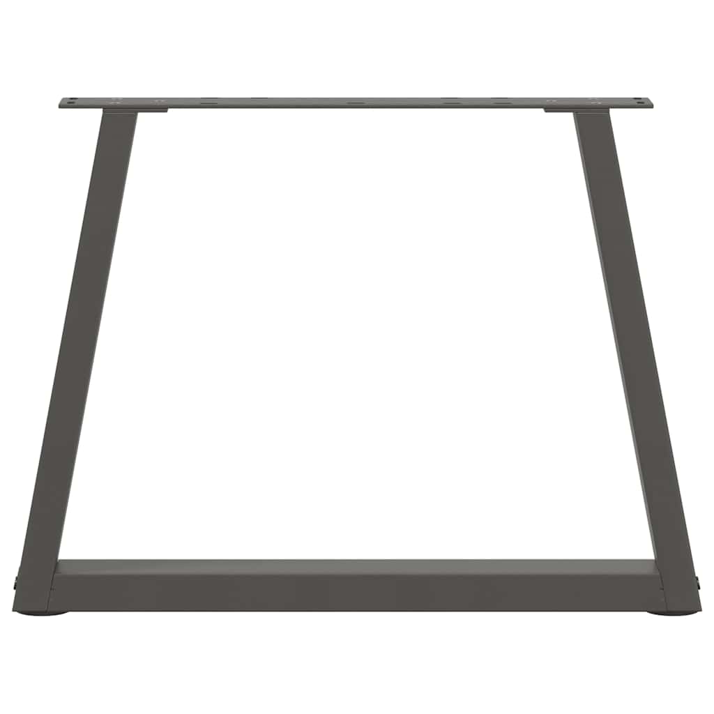 Pieds de table basse en forme de V, 2 pièces, anthracite, 60 x (42-43,3) cm, acier - XIOS