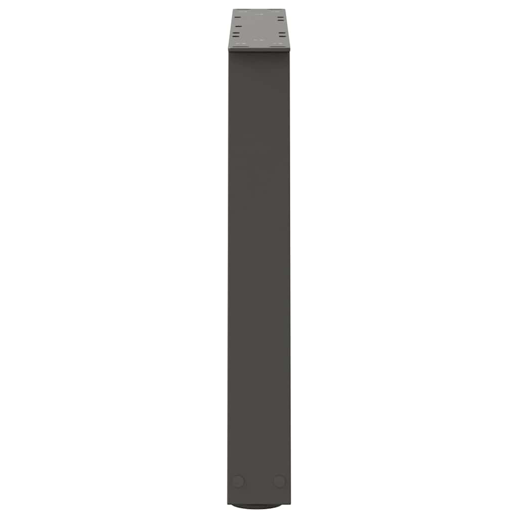 Pieds de table basse en forme de V, 2 pièces, anthracite, 60 x (42-43,3) cm, acier - XIOS