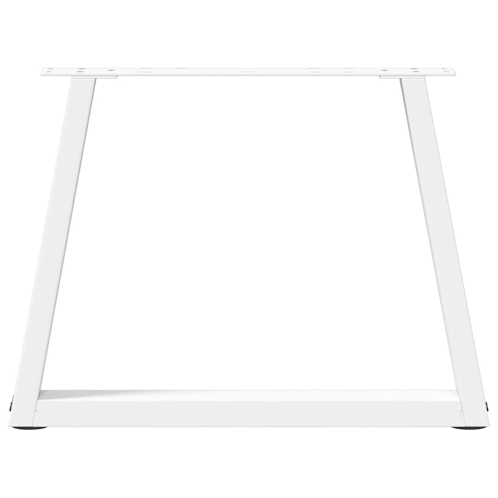 Pieds de table basse en forme de V, 2 pièces, blanc, 70 x (42-43,3) cm, acier - XIOS