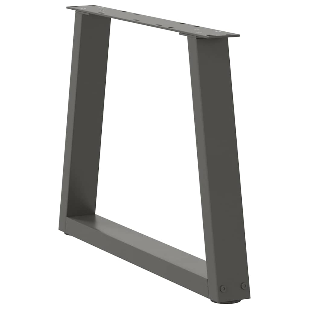 Pieds de table basse en forme de V, 2 pièces, anthracite, 70 x (42-43,3) cm, acier - XIOS