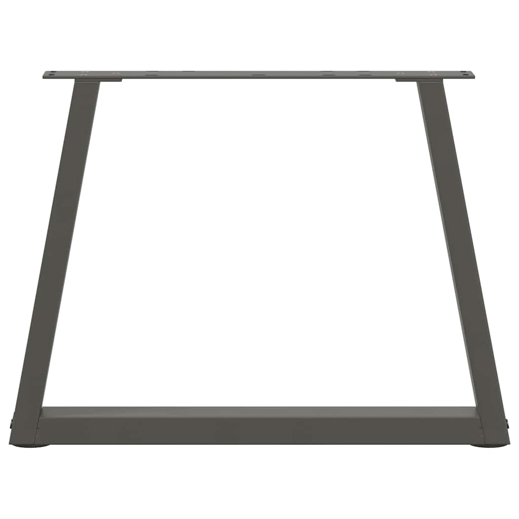 Pieds de table basse en forme de V, 2 pièces, anthracite, 70 x (42-43,3) cm, acier - XIOS