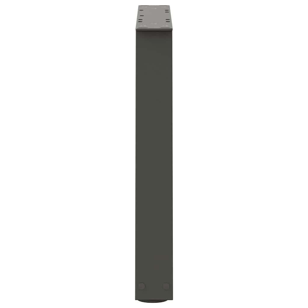 Pieds de table basse en forme de V, 2 pièces, anthracite, 70 x (42-43,3) cm, acier - XIOS