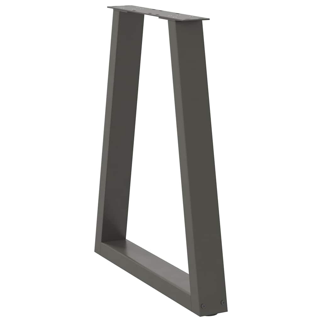 Pieds de table à manger en forme de V 2 pièces Anthracite 50x(72-73,3) cm Acier - XIOS