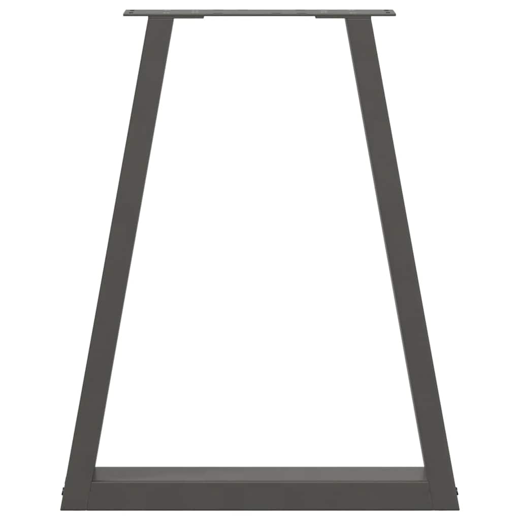 Pieds de table à manger en forme de V 2 pièces Anthracite 50x(72-73,3) cm Acier - XIOS