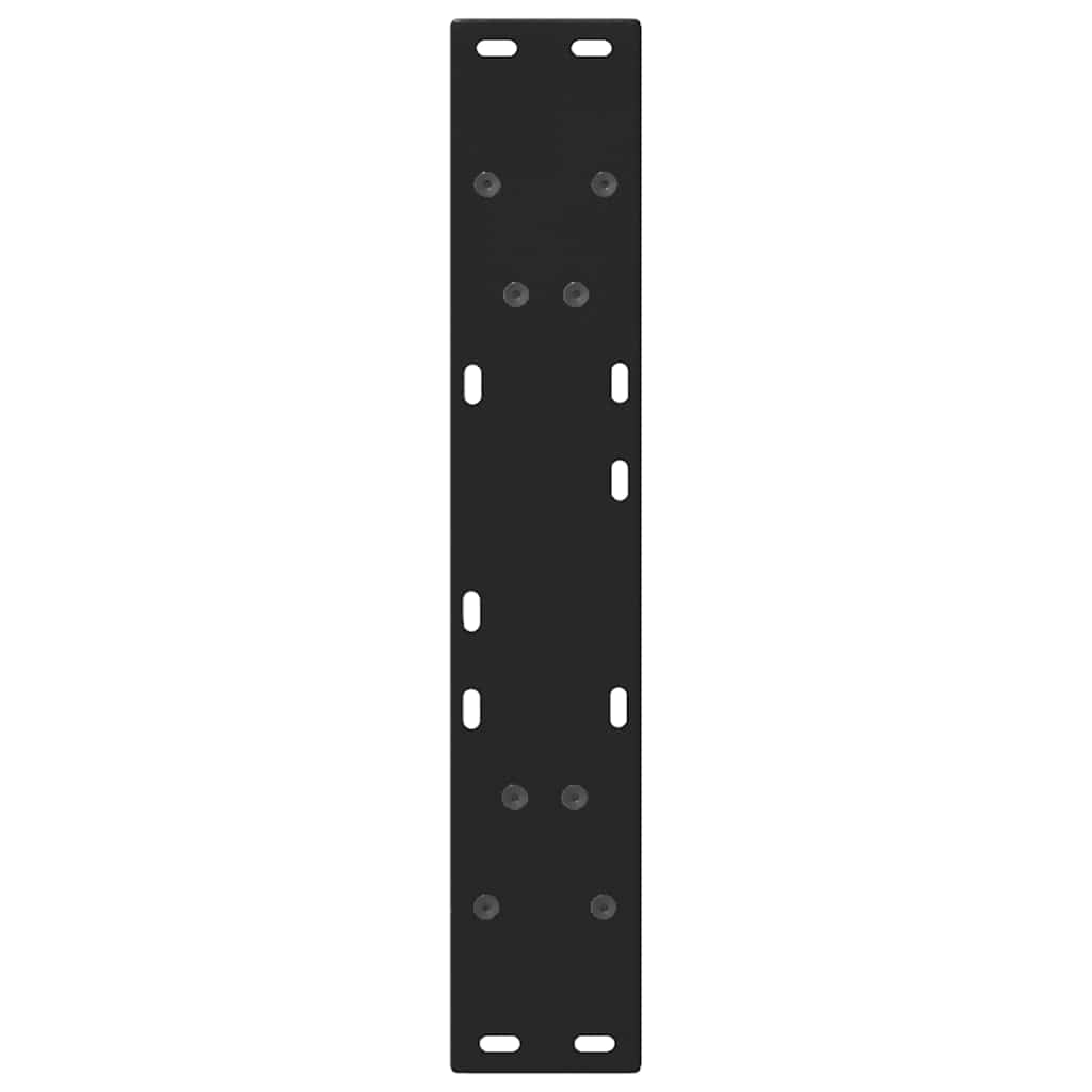 Pieds de table à manger en V 2 pièces Noir 60 x (72-73,3) cm Acier - XIOS