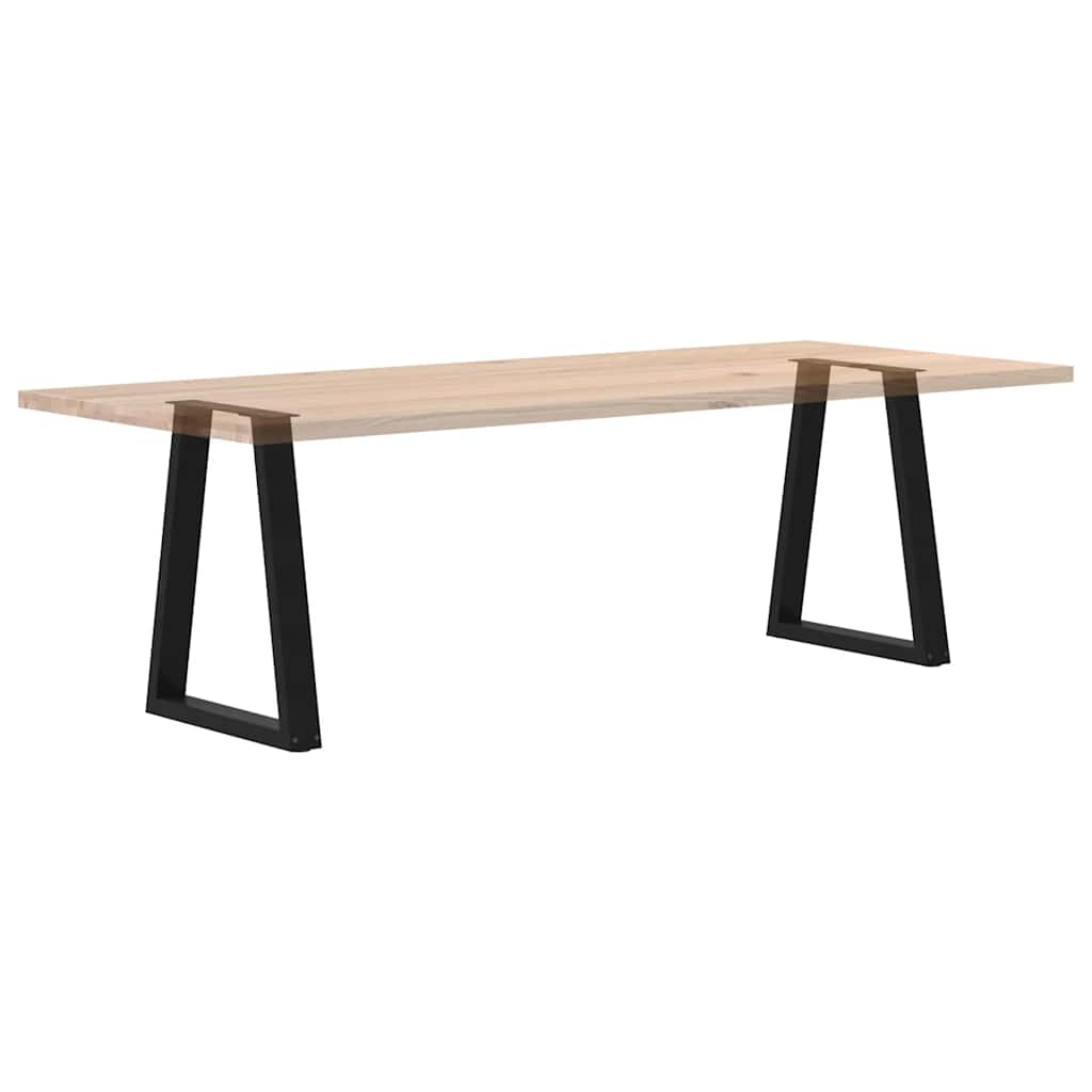 Pieds de table à manger en V 2 pièces Noir 60 x (72-73,3) cm Acier - XIOS