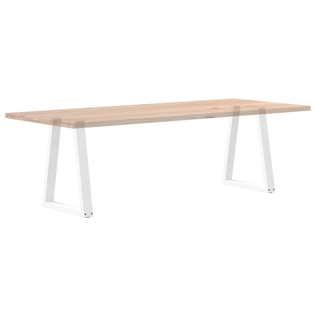 Pieds de table à manger en forme de V, 2 pièces, blanc, 60 x (72-73,3) cm, acier - XIOS