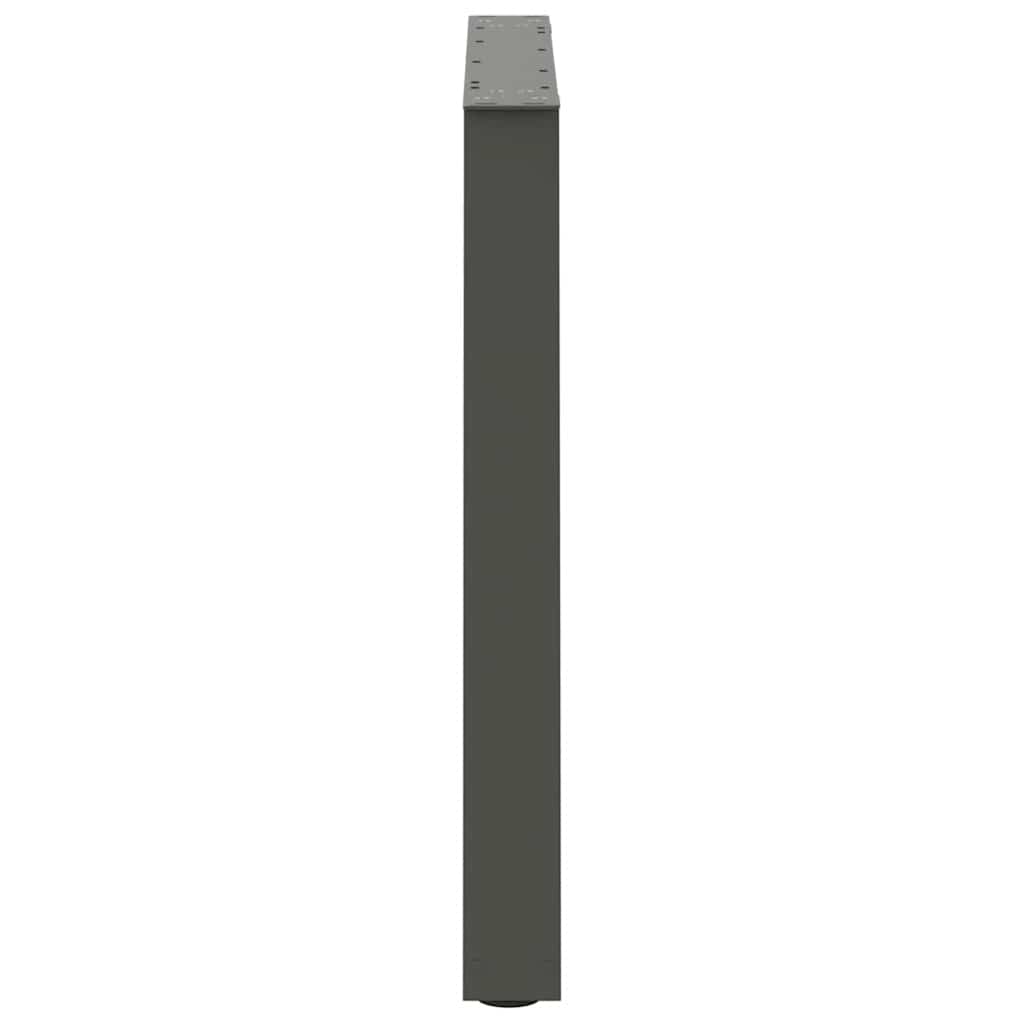 Pieds de table à manger en forme de V, 2 pièces, anthracite, 70 x (72-73,3) cm, acier - XIOS