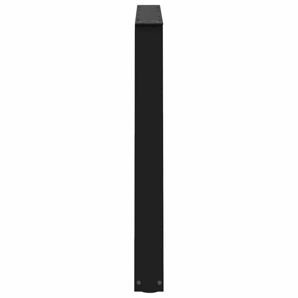 Pieds de table à manger en forme de V 2 pièces Noir 90 x (72-73,3) cm Acier - XIOS