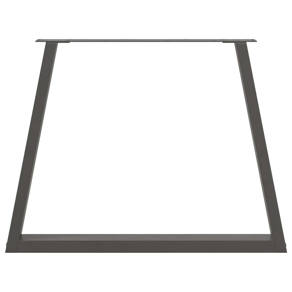 Pieds de table à manger en forme de V, 2 pièces, anthracite, 90 x (72-73,3) cm, acier - XIOS