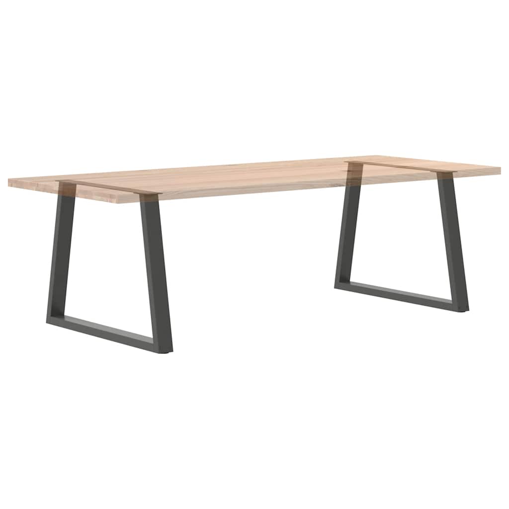 Pieds de table à manger en forme de V, 2 pièces, anthracite, 90 x (72-73,3) cm, acier - XIOS