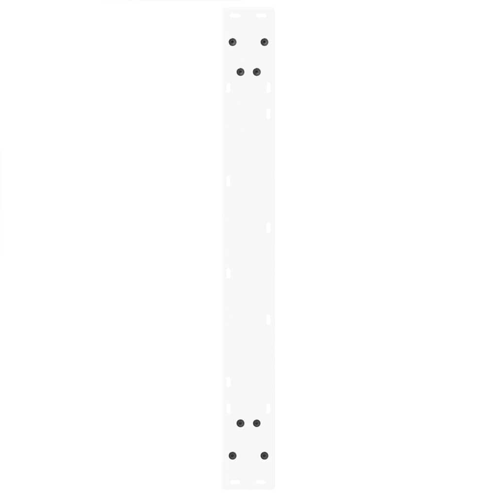 Pieds de table à manger en forme de V, 2 pièces, blanc, 100 x (72-73,3) cm, acier - XIOS