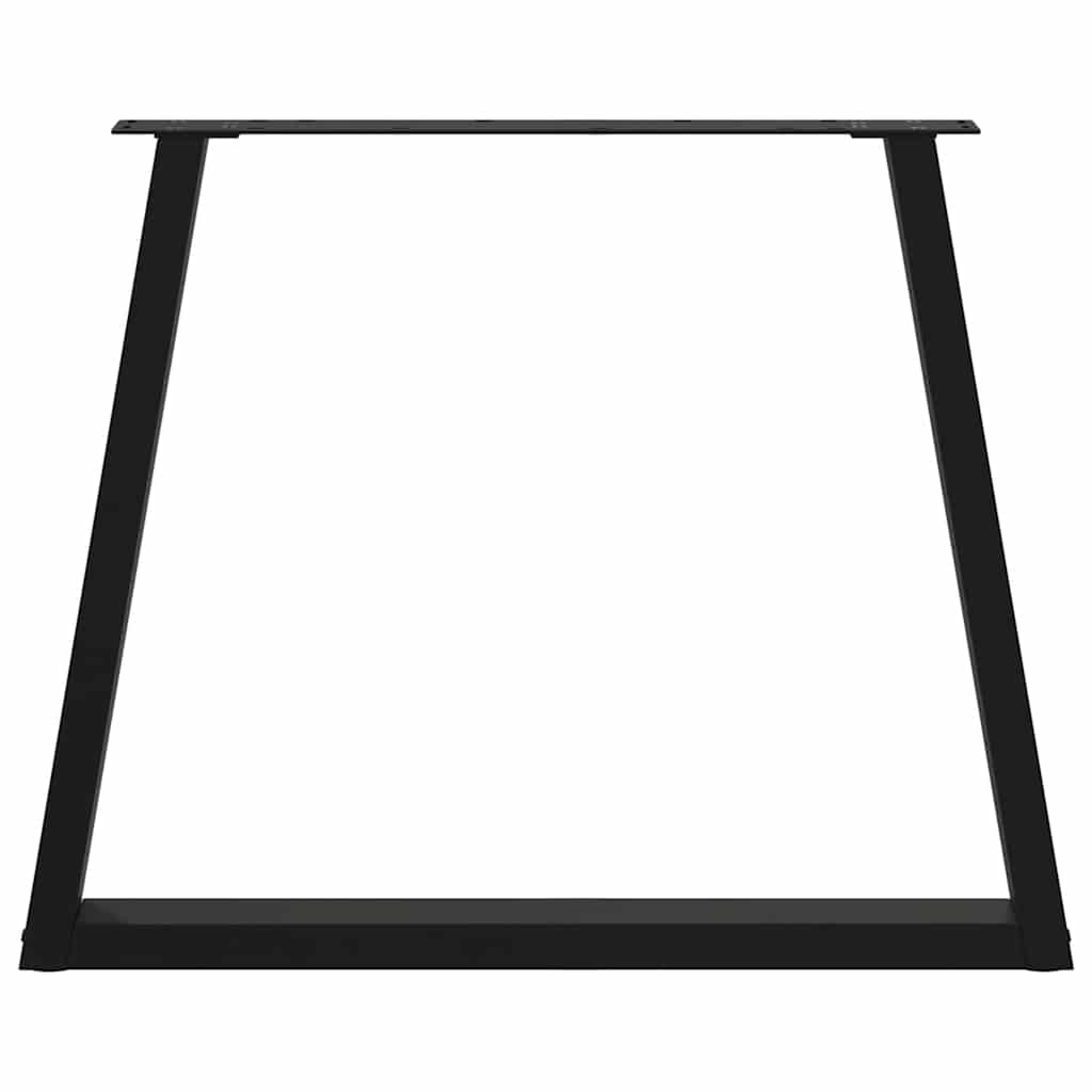 Pieds de table à manger en V 3 pièces Noir 70 x (72-73,3) cm Acier - XIOS