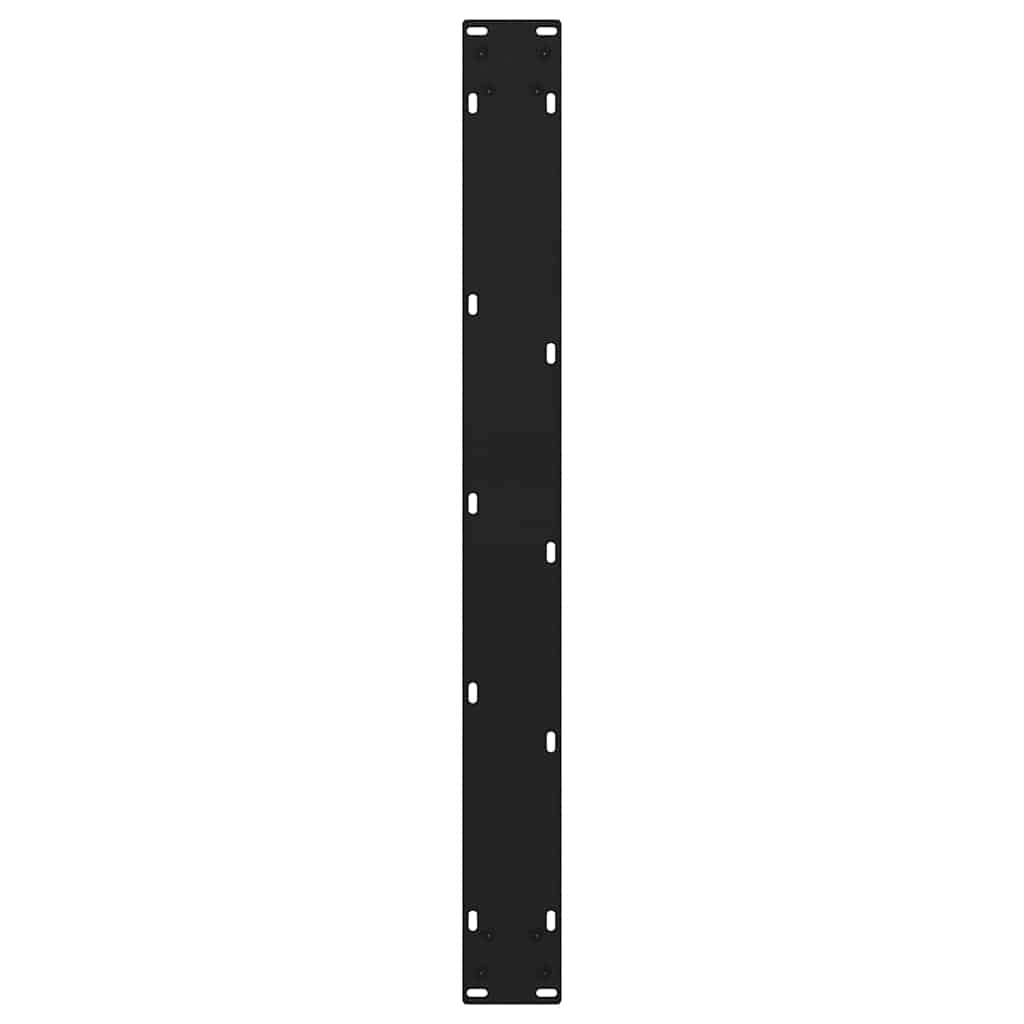 Pieds de table à manger en V 3 pièces Noir 70 x (72-73,3) cm Acier - XIOS