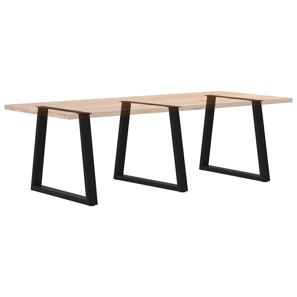 Pieds de table à manger en V 3 pièces Noir 70 x (72-73,3) cm Acier - XIOS