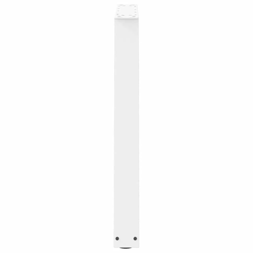 Pieds de table à manger en forme de V, 3 pièces, blanc, 70 x (72-73,3) cm, acier - XIOS
