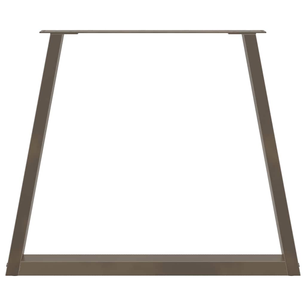 Pieds de table à manger en forme de V 3 pièces Acier naturel 70 x (72-73,3) cm - XIOS