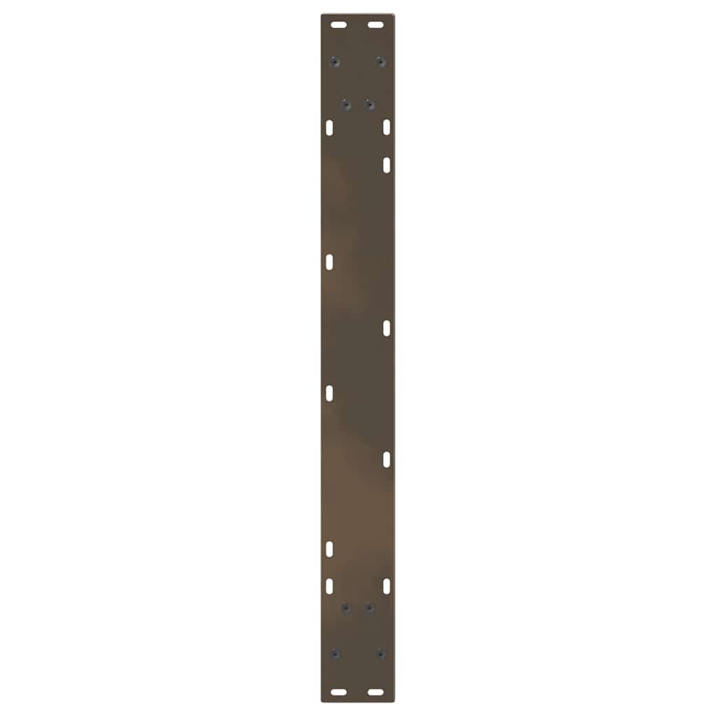 Pieds de table à manger en forme de V 3 pièces Acier naturel 70 x (72-73,3) cm - XIOS