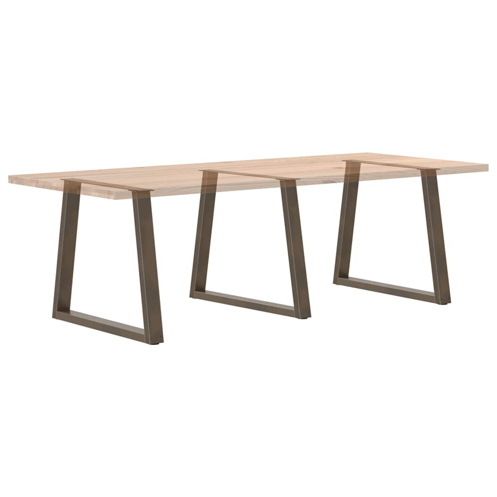 Pieds de table à manger en forme de V 3 pièces Acier naturel 70 x (72-73,3) cm - XIOS