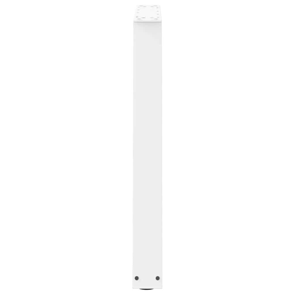 Pieds de table à manger en forme de V, 3 pièces, blanc, 80 x (72-73,3) cm, acier - XIOS