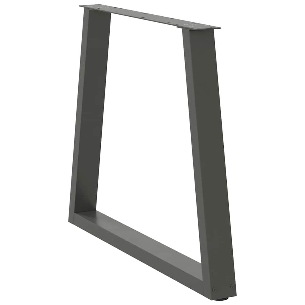 Pieds de table à manger en forme de V, 3 pièces, anthracite, 80 x (72-73,3) cm, acier - XIOS