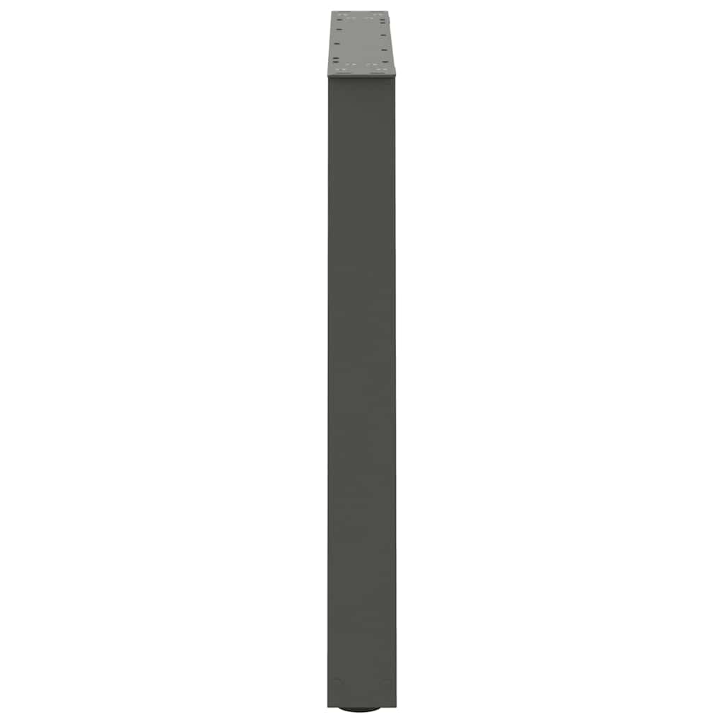 Pieds de table à manger en forme de V, 3 pièces, anthracite, 80 x (72-73,3) cm, acier - XIOS