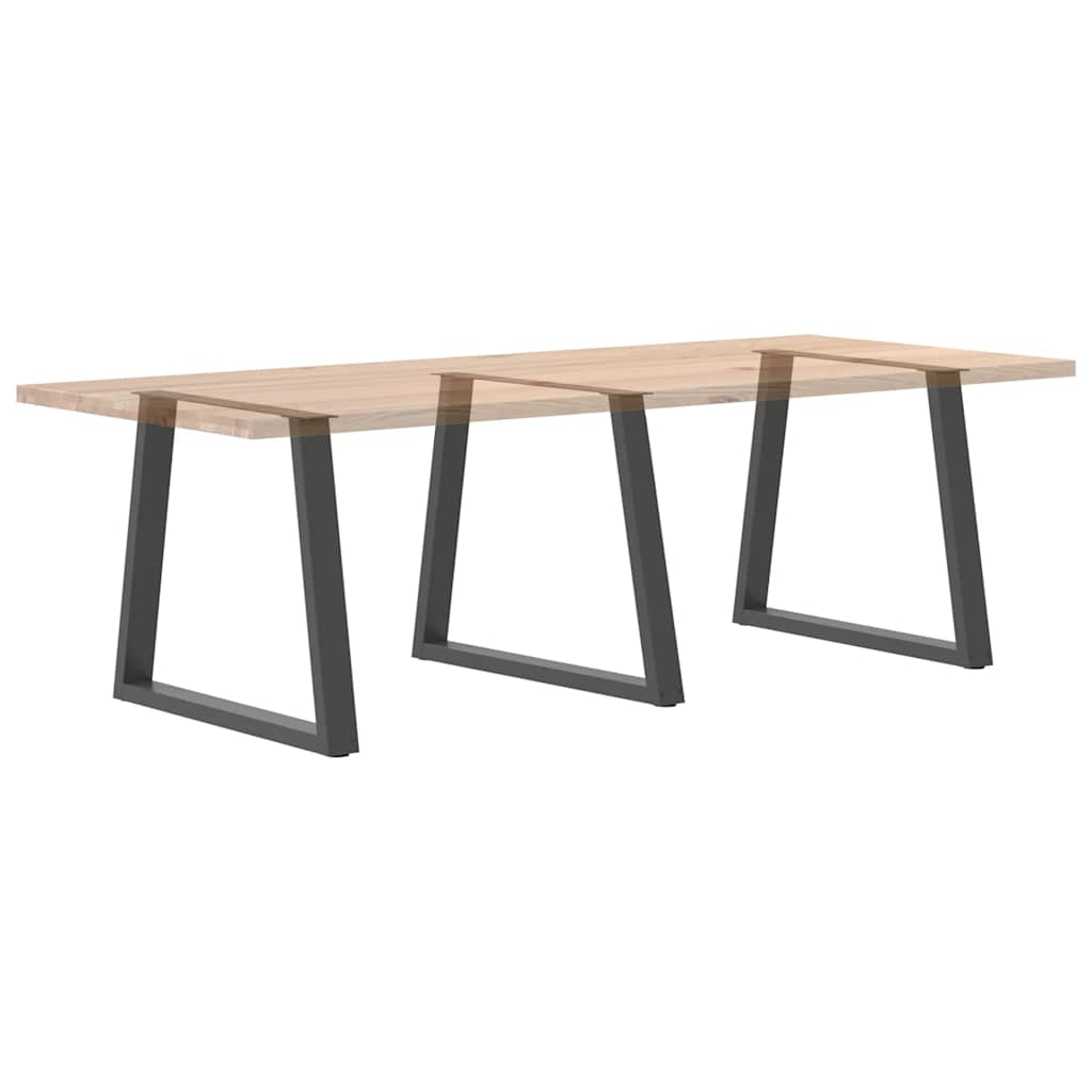 Pieds de table à manger en forme de V, 3 pièces, anthracite, 80 x (72-73,3) cm, acier - XIOS