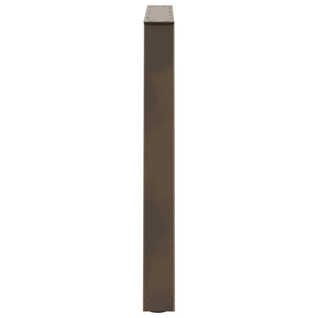 Pieds de table à manger en forme de V 3 pièces Acier naturel 80 x (72-73,3) cm Acier - XIOS
