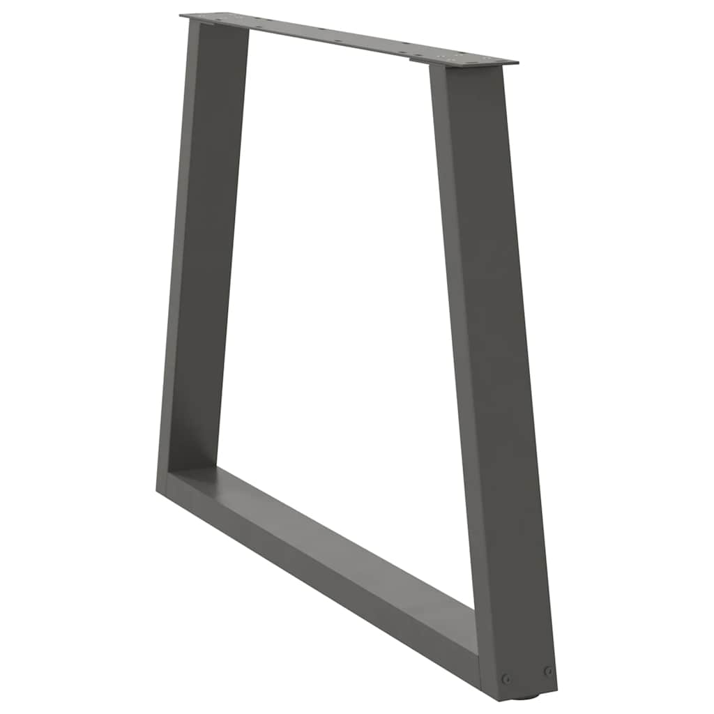 Pieds de table à manger en forme de V 3 pièces Anthracite 90 x (72-73,3) cm Acier - XIOS