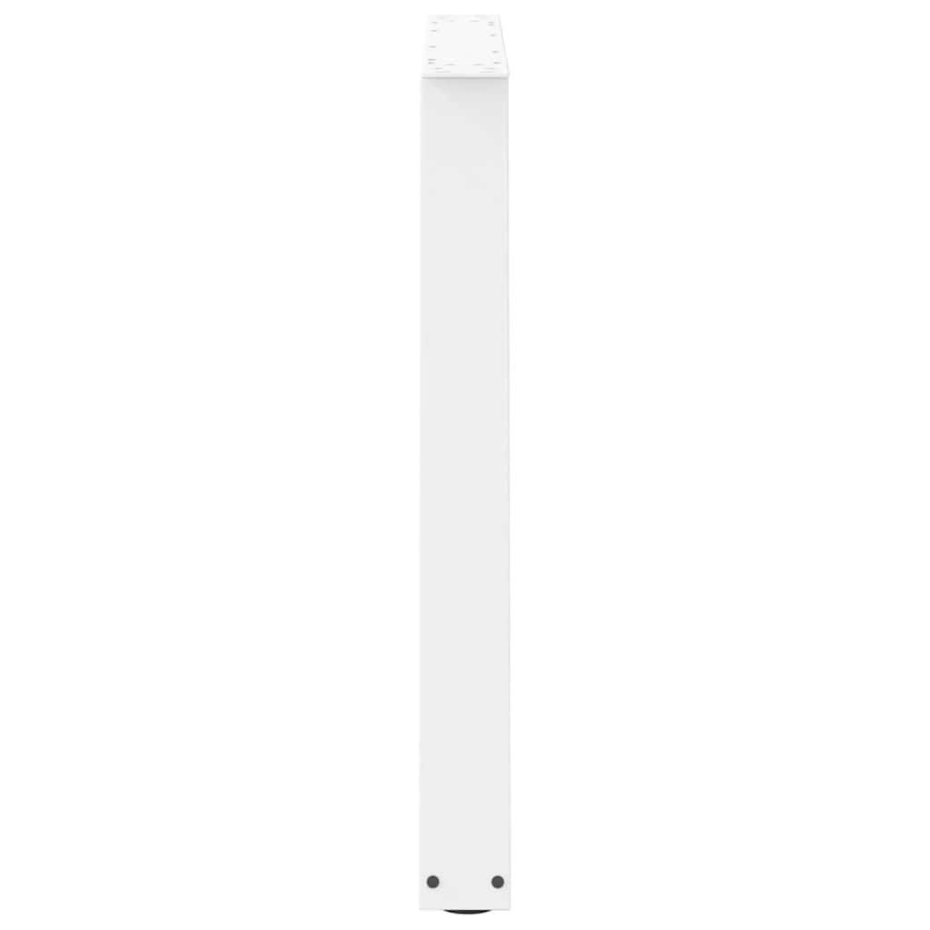 Pieds de table à manger en forme de V, 3 pièces, blanc, 100 x (72-73,3) cm, acier - XIOS