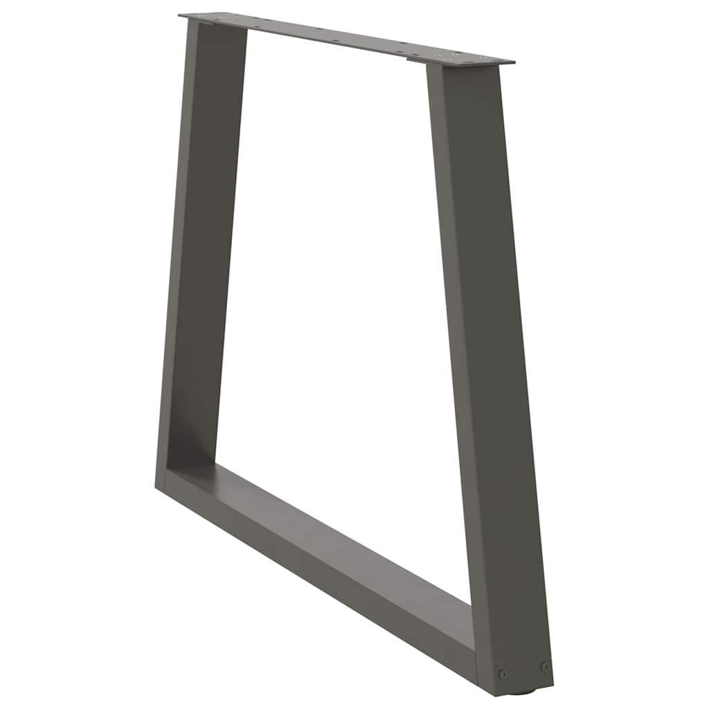 Pieds de table à manger en forme de V, 3 pièces, anthracite, 100 x (72-73,3) cm, acier - XIOS