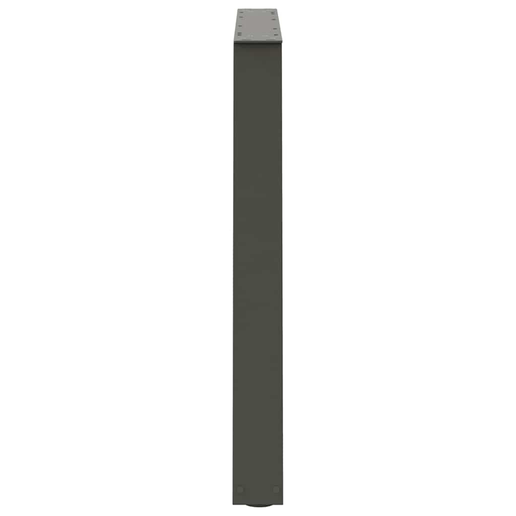 Pieds de table à manger en forme de V, 3 pièces, anthracite, 100 x (72-73,3) cm, acier - XIOS