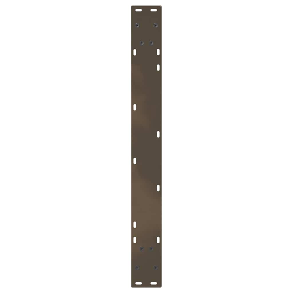 Pieds de table à manger en forme de V, 3 pièces, acier naturel, 100 x (72-73,3) cm - XIOS