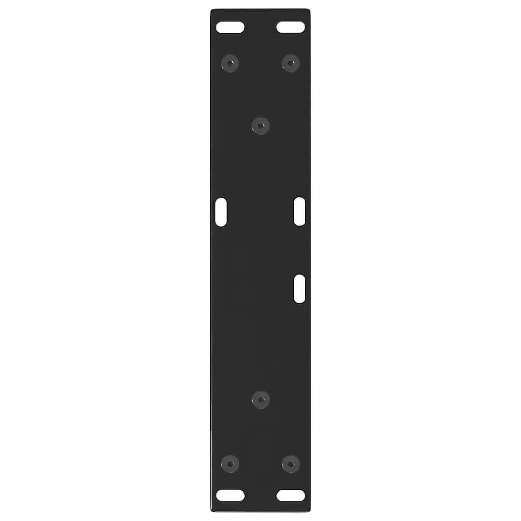 Pieds de table basse en V 2 pièces Noir 30 x (30-31,3) cm Acier - XIOS