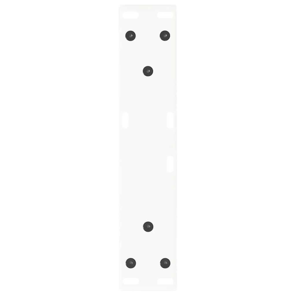 Pieds de table basse en forme de V, 2 pièces, blanc, 30 x (30-31,3) cm, acier - XIOS