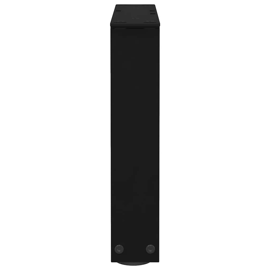 Pieds de table basse en forme de V, 2 pièces, noir, 40 x (30-31,3) cm, acier - XIOS