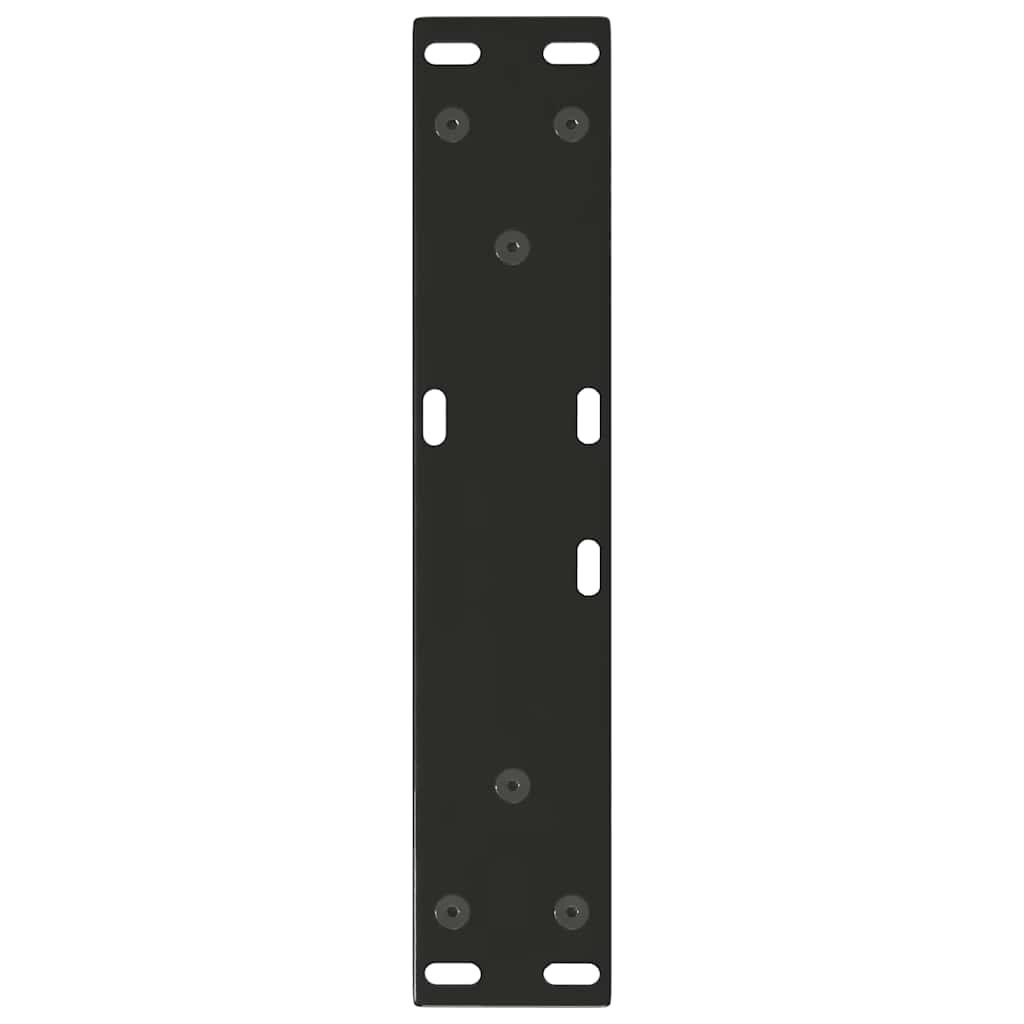 Pieds de table basse en forme de V, 2 pièces, noir, 40 x (30-31,3) cm, acier - XIOS
