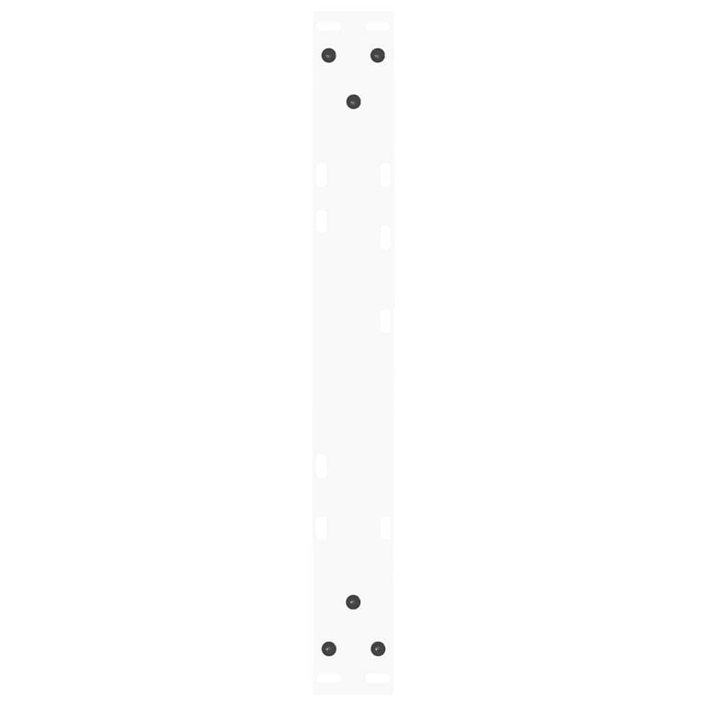 Pieds de table basse en forme de V, 2 pièces, blanc, 50 x (30-31,3) cm, acier - XIOS