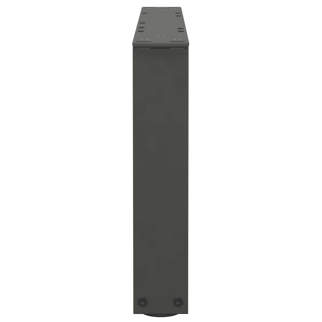 Pieds de table basse en forme de V, 2 pièces, anthracite, 50 x (30-31,3) cm, acier - XIOS