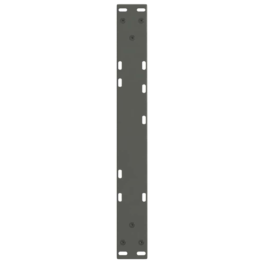 Pieds de table basse en forme de V, 2 pièces, anthracite, 50 x (30-31,3) cm, acier - XIOS