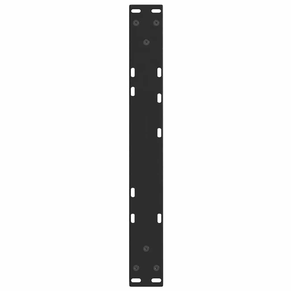 Pieds de table basse en forme de V, 2 pièces, noir, 60 x (30-31,3) cm, acier - XIOS