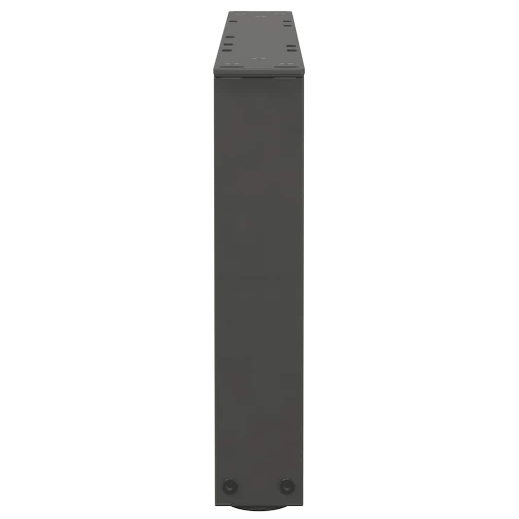 Pieds de table basse en forme de V, 2 pièces, anthracite, 60 x (30-31,3) cm, acier - XIOS